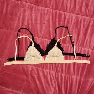 Bralettes black and white